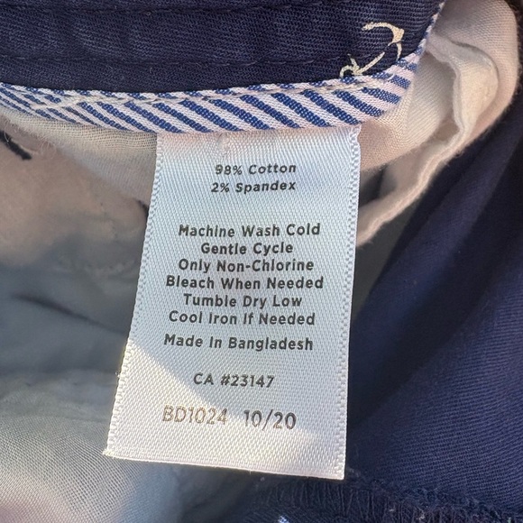 Talbots Anchor Print Navy Chino Capri’s | Size 14 - Picture 7 of 7